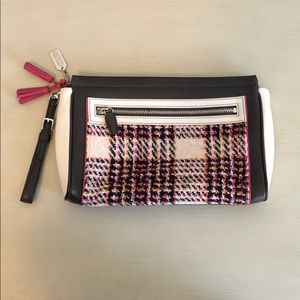 Coach Leather and Embroidered Clutch